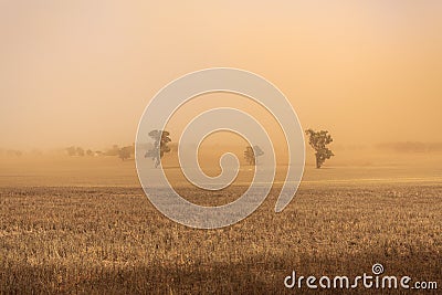 New South Wales â€“ Dust Storm near Temora Stock Photo